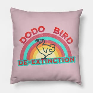 Dodo Bird De-Extinction Vintage Style Pillow