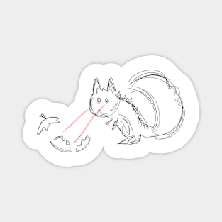 Squirrel Lasers Magnet