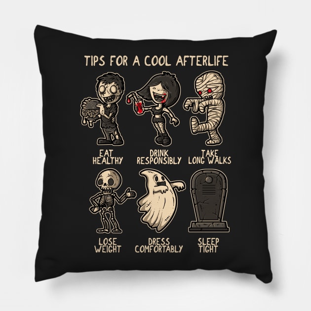 Cool Afterlife Pillow by LetterQ