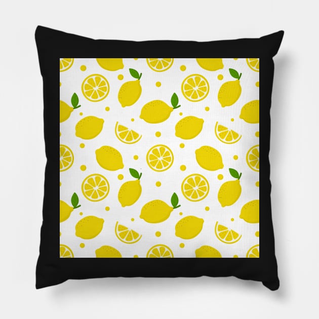 Sliced Lemons Pillow by edwardecho