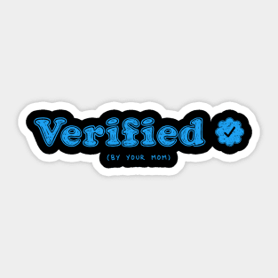 tiktok verified account Sticker for Sale by aspolaris17