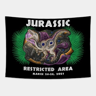 Jurassic Restricted Area Tapestry