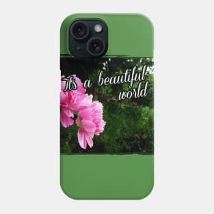 peonies in the garden Phone Case