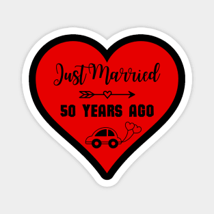 Just Married 50 Years Ago Magnet