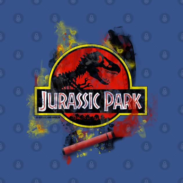 Jurassic - JP T-Rex Movie Flare Logo by Jurassic Merch