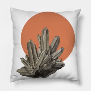 Crystal gem illustration vintage Pillow