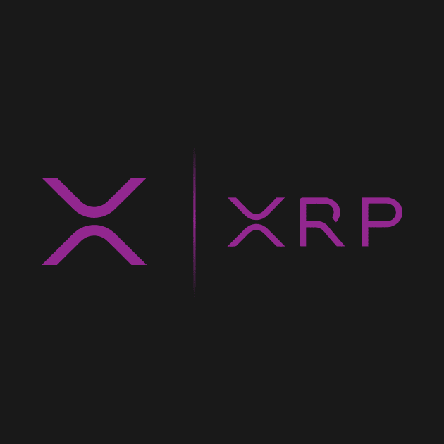 NEW LOGO SIDE BY SIDE XRP RIPPLE PURPLE by toosweetinc