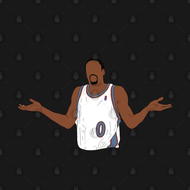 Gilbert Arenas Shrug by rattraptees