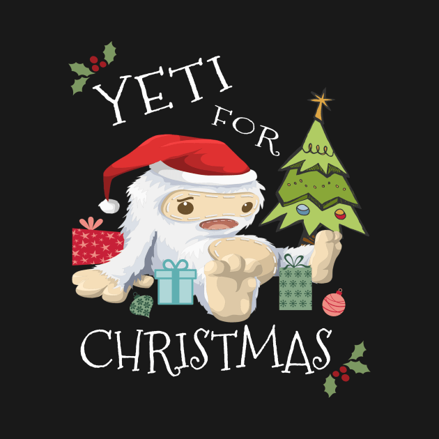 Cute Yeti For Christmas Abominable Snowman by egcreations