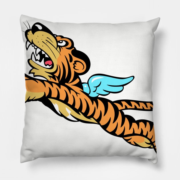 Flying Tigers Pillow by MBK