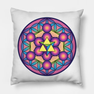 Merkaba with Metatron’s Cube Pillow