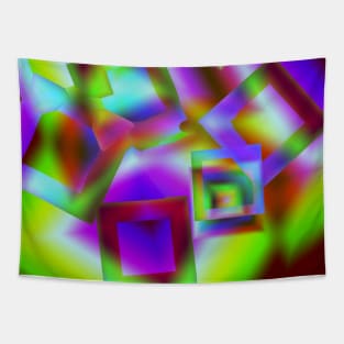 yellow blue pink purple abstract texture Tapestry