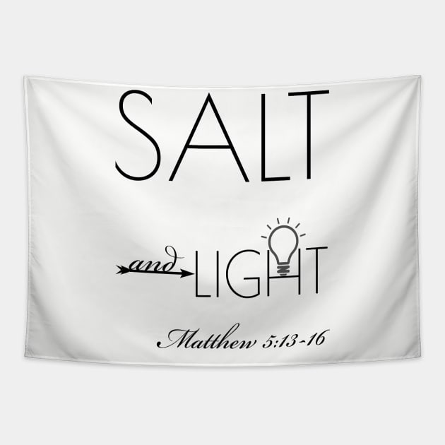 Christian Shirts Salt And Light Tapestry by Happy - Design