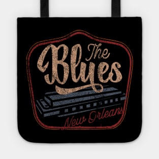 Blues music New Orleans harmonica distressed Tote