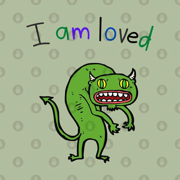 I Am Loved Demon Monster Devil Satan Evil by AlmostMaybeNever