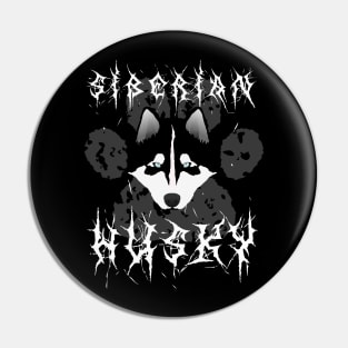 Black Metal Husky Pin