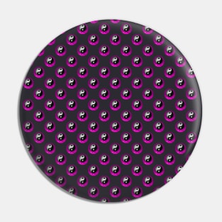 Yin Yang Design - Pink Color Pattern Pin