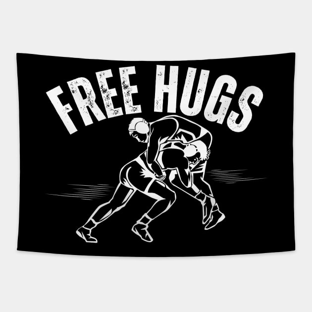 Wrestling Free Hugs Tapestry by MalibuSun