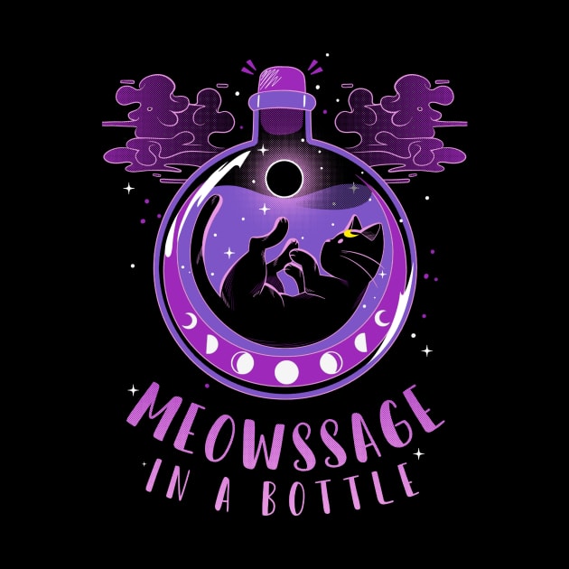 Meowssage in a bottle by studioyumie