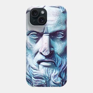 Herodotus Snowy Portrait | Herodotus Artwork 13 Phone Case