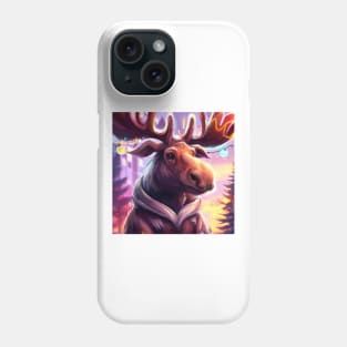 Cute Moose Drawing Phone Case