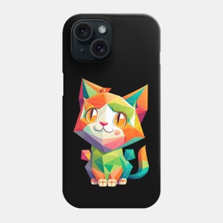 Geometric Cat Funny Cat lover Math Phone Case