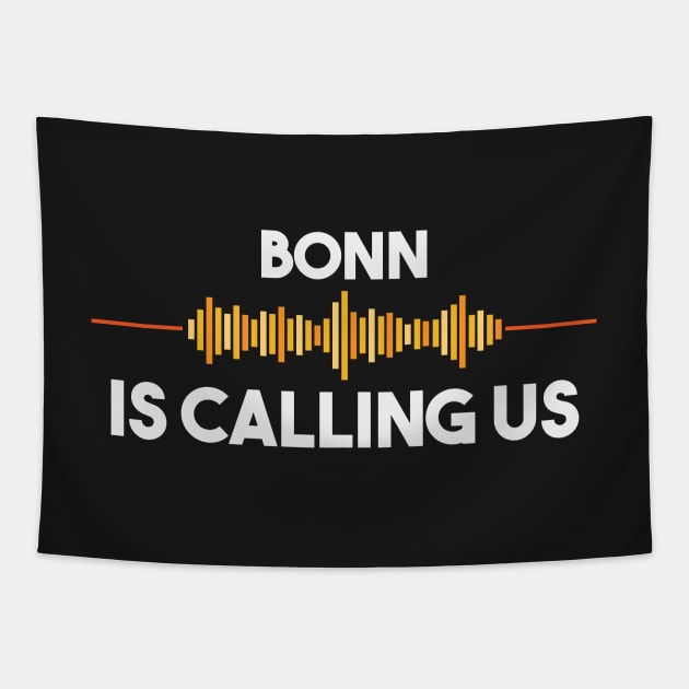 Bonn is Calling City Trip Gift Tapestry by woormle