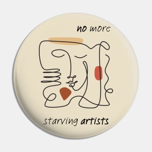 Starving Artists - Cream Pin