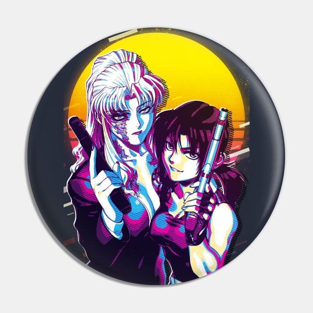 Revy and Balalaika Pin by 80sRetro