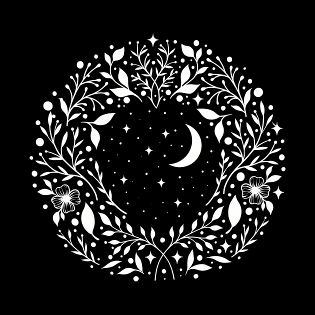 Night Garden Circle by Episodic Drawing