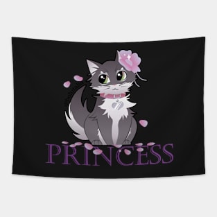 Princess Grey Cute Cat Tapestry