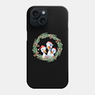 Christmas Duck Wreath Phone Case