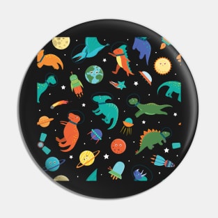 Dinosaurs in Space Pin