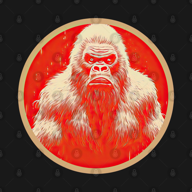 Bigfoot in japan retro art by obstinator