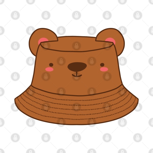 Bear bucket hat by Nikamii
