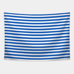 Blue and white stripes, classic pattern Tapestry