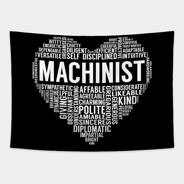 Machinist Heart Tapestry by LotusTee