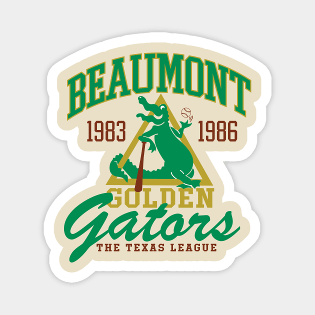 Beaumont Golden Gators Magnet by MindsparkCreative