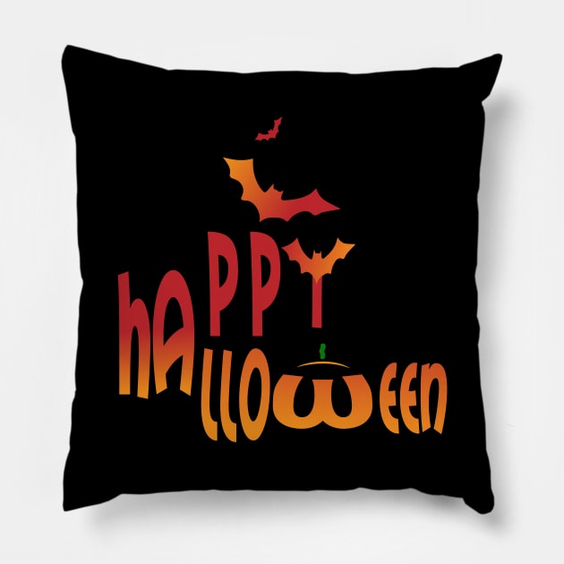 happy Halloween Pillow by saru