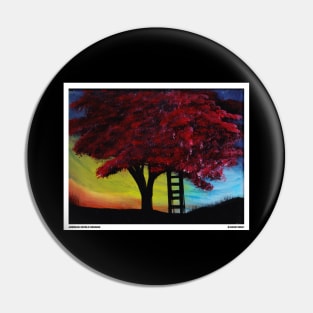 Tree On A Hill Nature Landscape Novelty Gift Pin