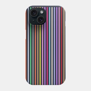 Vertical multicolored thin stripes Pattern Phone Case