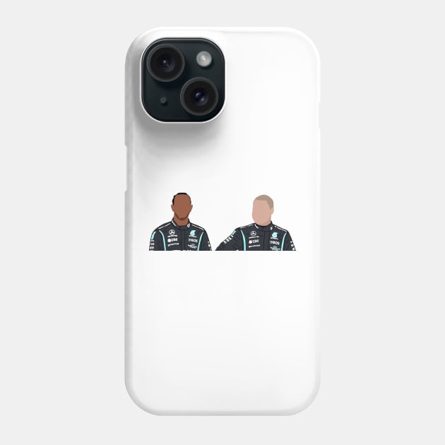 Lewis and Valtteri Phone Case by CalliesArt