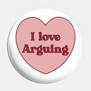 I love arguing heart aesthetic dollette coquette pink red Pin