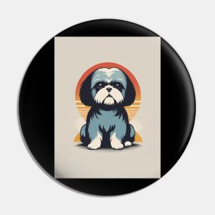 Shih Tzu Dog 2 - Japanese Retro Art Pin