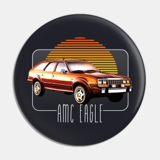 AMC Eagle // Retro Classic Car Lover Design Pin