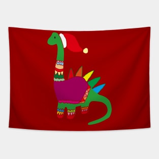 Dinosaur Christmas Tapestry