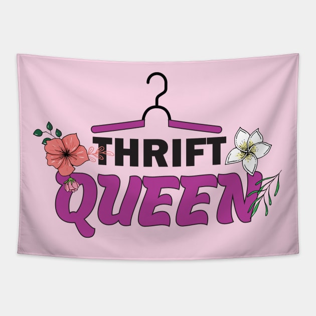 Thrift Queen Tapestry by Crisp Decisions