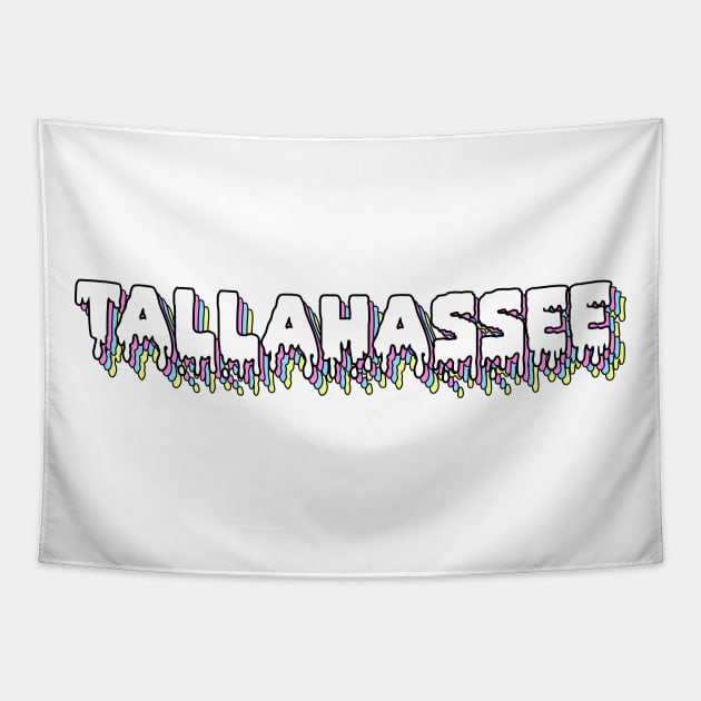 Tallahassee Retro Drippy Tapestry by lolosenese