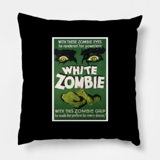 White Zombie Movie Poster Pillow