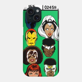 Black Superhero Team Phone Case